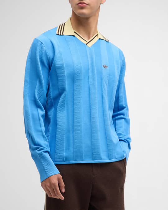 wales bonner×adidas football knit adidas x Wales Bonner Knit Long Sleeve Football Tee Lucky
