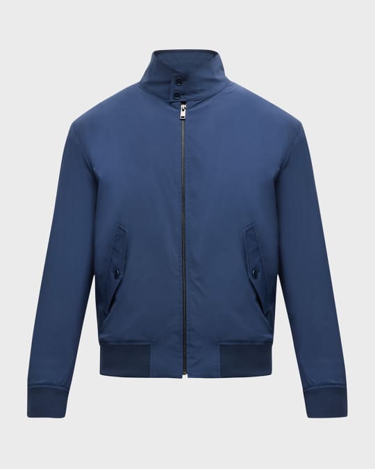 Theory Men's Cassian Nylon-Blend Zip Jacket | Neiman Marcus