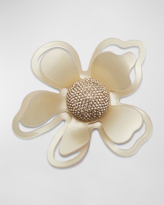 Lele Sadoughi x SJP Azalea Embellished Floral Brooch