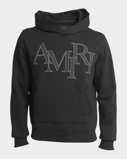 【国内正規品】AMIRI TONAL MA HOODIE Mサイズ アミリ Amiri Men's Tonal Staggered Logo Hoodie | Neiman Marcus