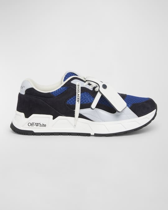 Off-White Men's Kick Off Mesh and Leather Low-Top Sneakers