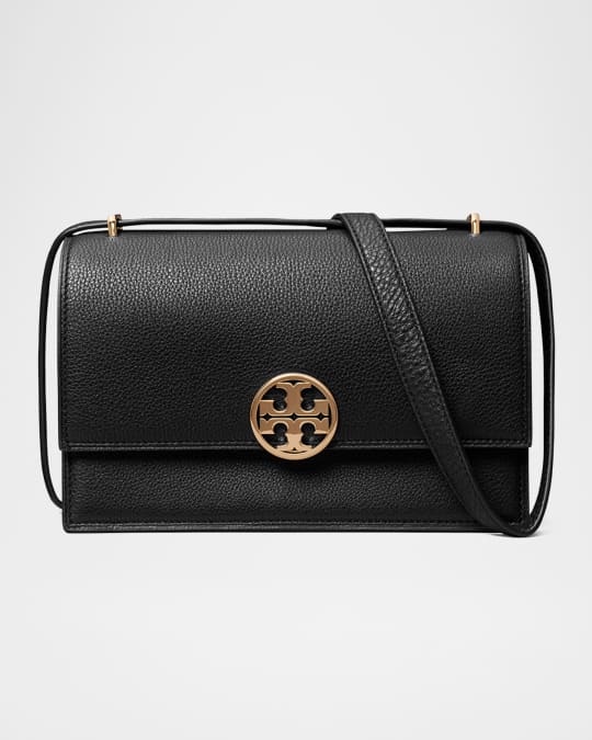 Tory Burch Miller Flap Leather Shoulder Bag | Neiman Marcus
