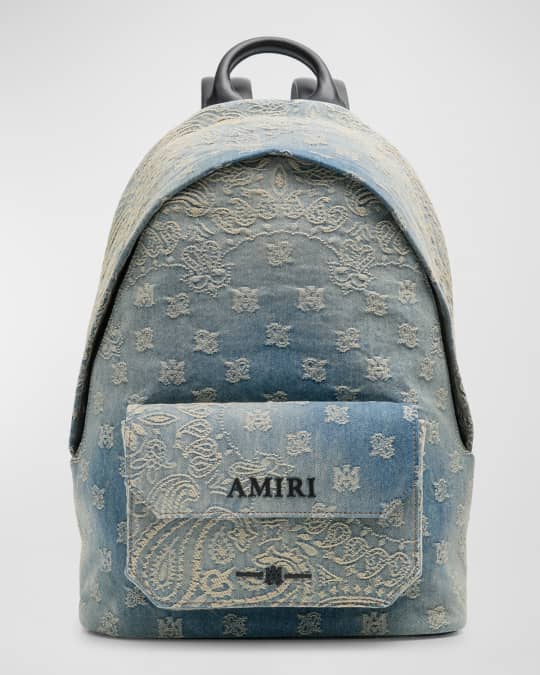 amiri leather backpack BLACK NYLON AND Spring 2026 accessories are enriched with a custom AMIRI Black Classic Backpack Amiri