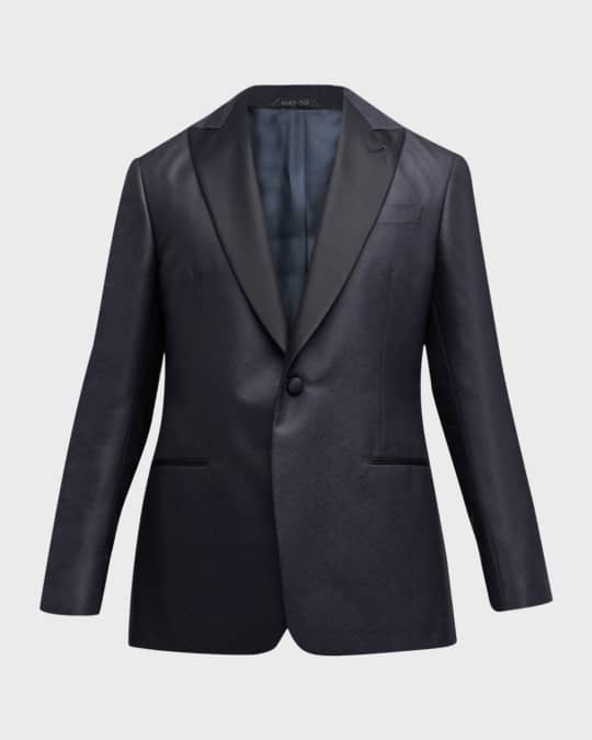 Giorgio Armani Men's Textured Dinner Jacket | Neiman Marcus