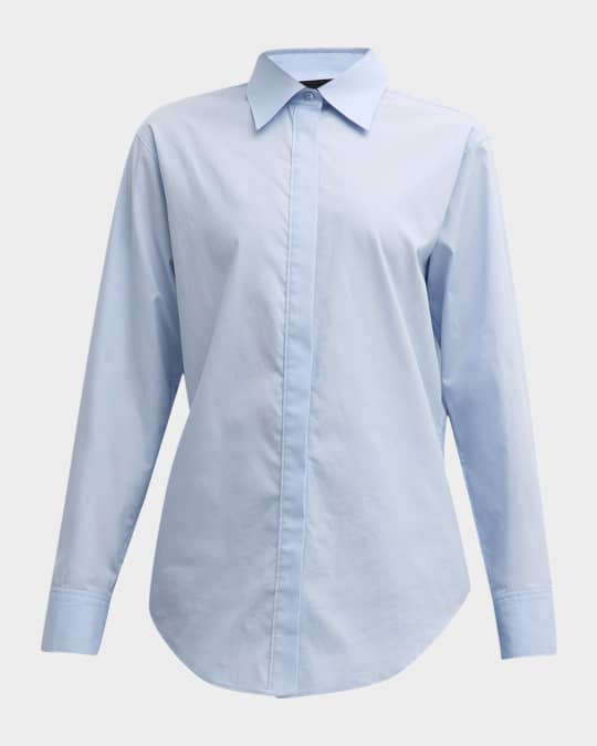 The Mira Boyfriend Button-Front with Split Back
