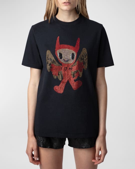 Edwin Devil Diamante T Shirt