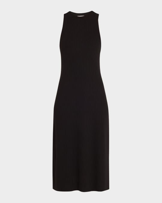 vince ribbed high neck tank dress Vince Women's Ribbed High-Neck Tank Dress