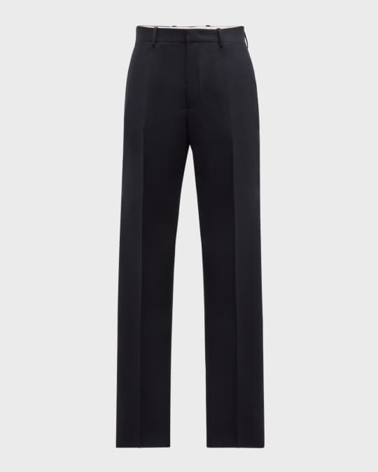 Jil Sander Men's Wool Gabardine Suit Trousers | Neiman Marcus