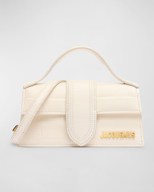 Jacquemus Le Bambino Croc-Embossed Crossbody Bag | Neiman Marcus