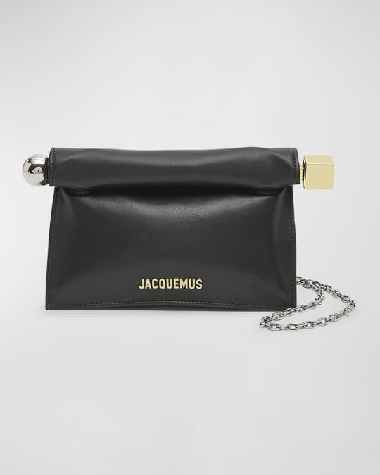 Womens Jacquemus silver Leather La Pochette Clutch Bag