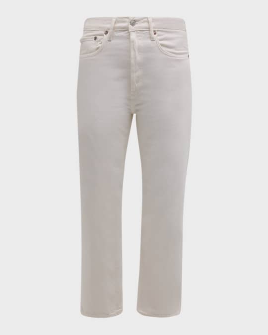 90s Crop Mid-Rise Loose Straight Jeans