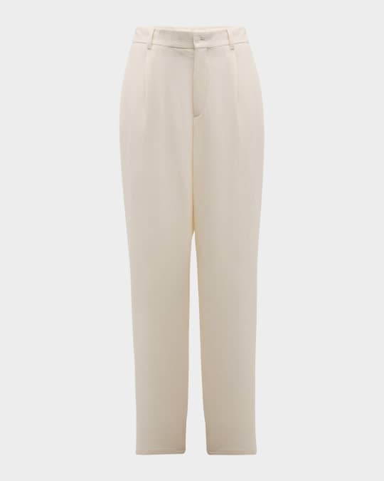 Giorgio Armani Men's Pleated Wool-Blend Suit Pants | Neiman Marcus
