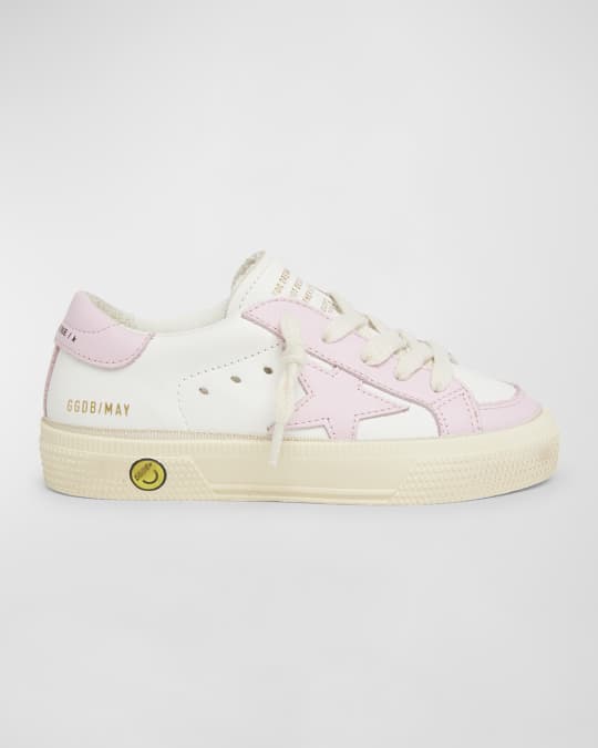 Girl's May Leather Star Sneakers, Toddler/Kids