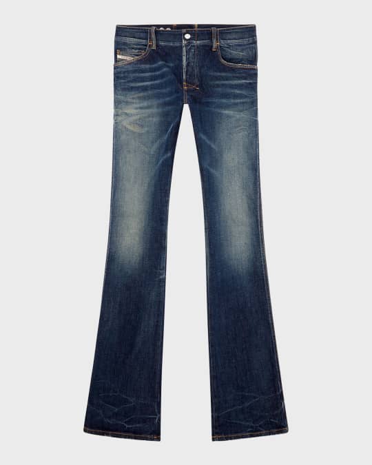 Diesel Men's Bootcut Jeans with Back Buckle | Neiman Marcus