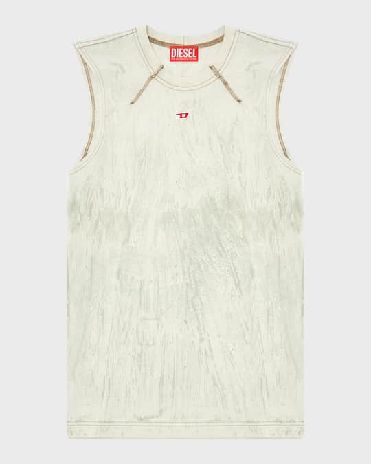 kcham　　DIESEL T-SCOBI Diesel Men's T-Scobi Marbled Cotton Tank Top | Neiman Marcus