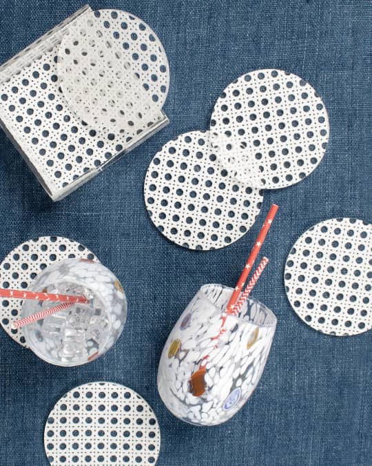 Reed Acrylic Coasters, Set of 6