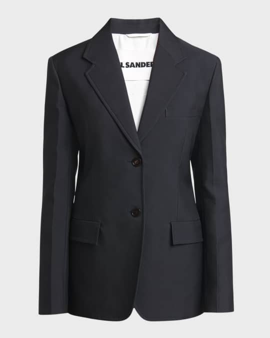 ジャケット Jil Sander Tailored single-breasted blazer Jil Sander Tailored Single-Breasted Blazer | ShopSimon