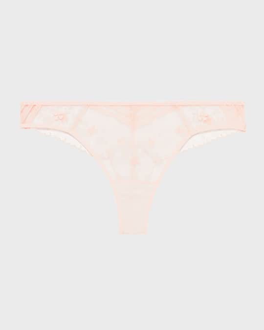 Tanga Simone Perele Violette 19V710 – Taille 1 (FR36/38) – Noir – Neuf Avec Étiquettes