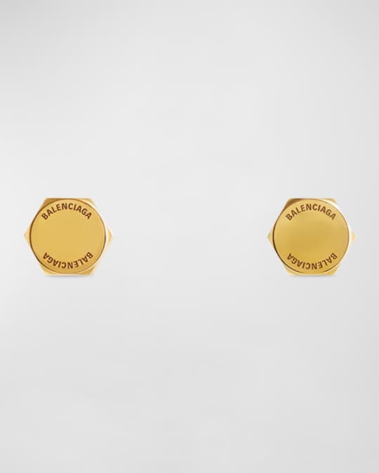 Balenciaga Garage Double Screw Earrings | Neiman Marcus