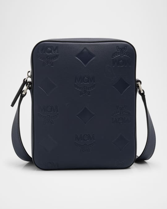 Men's Klassik Monogram Embossed Leather Crossbody Bag
