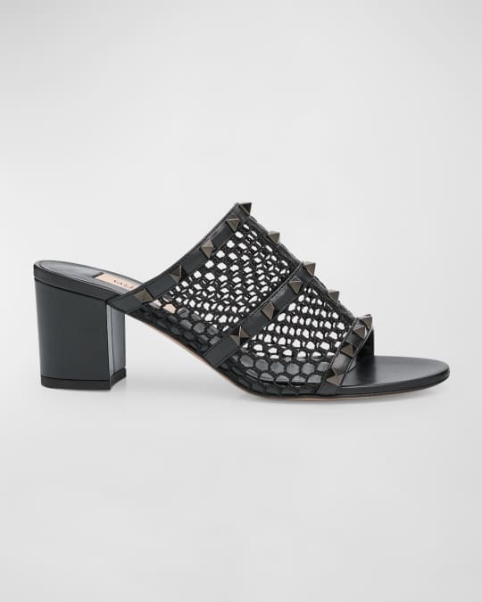 Rockstud block heel sandal valentino garavani new arrivals