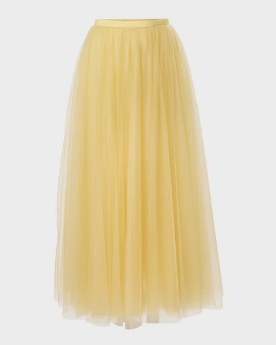スカート Carolina Herrera High waist skirt Carolina Herrera High-Waist Tulle Midi Skirt | Neiman Marcus