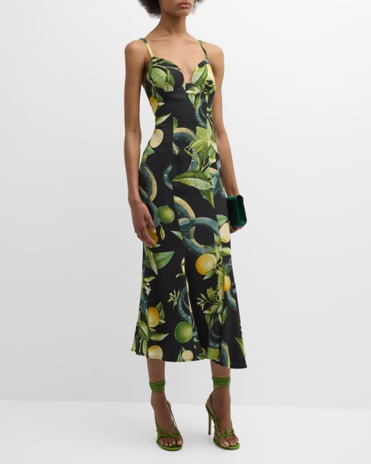 Topshop lemon print dress discount