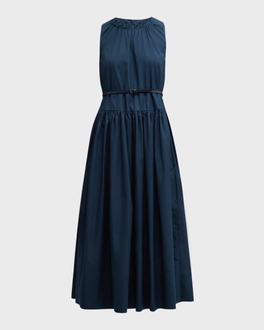DT★Max Mara★TRESA ミディドレス Max Mara Teresa Belted Drop-Waist Sleeveless Midi Dress