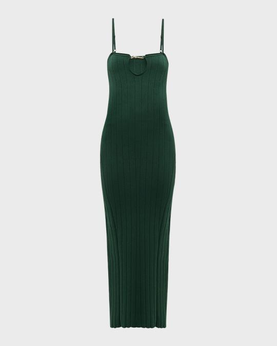 open lace back dress Jacquemus // Ribbed Knit Sweater Dress  VSP Consignment