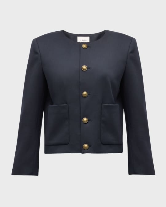 FRAME BUTTON FRONT ジャケット FRAME Button-Front Jacket | Neiman Marcus