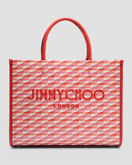 Jimmy Choo Avenue Medium Logo London Tote Bag | Neiman Marcus