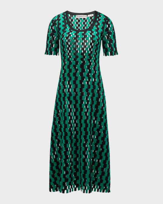 zankov knit dress ZANKOV Matilda Striped Brushed Knitted Maxi Dress - Women Dresses