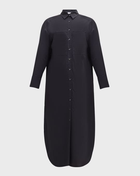 Zara poplin midi dress best sale