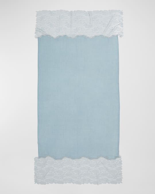 Lace Trim Evening Wrap 