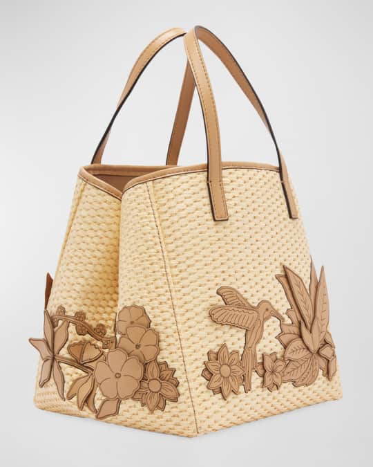 Oscar de la renta straw bag online