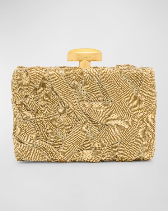Embellished Satin Clutch Bag