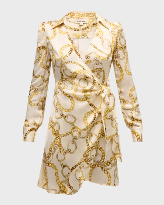 green emerald velvet dress Sleek | Gold Rope Chain main image 1