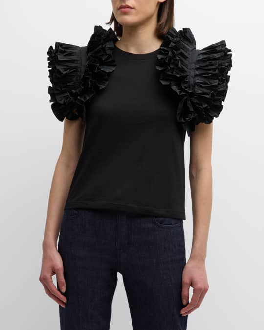 mirror short sleeve top / toffee