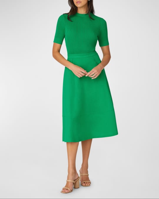 shoshanna green dress Vasiliki Maxi Dress White / Green Floral main image 0