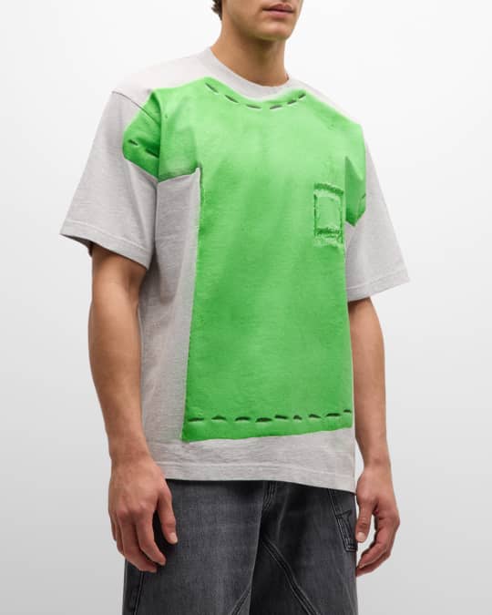 JW Anderson Men's Clay Trompe L'oeil Printed T-Shirt | Neiman Marcus
