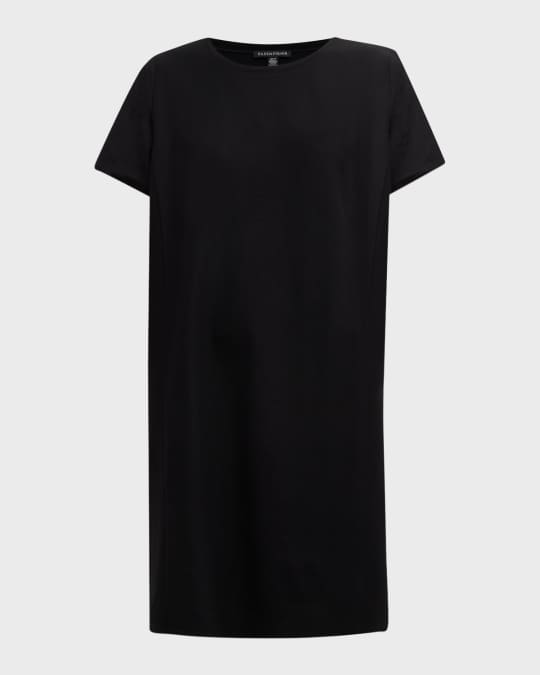 eileen fisher t shirt dress V-Neck Organic Cotton T-Shirt Dress (Women)
