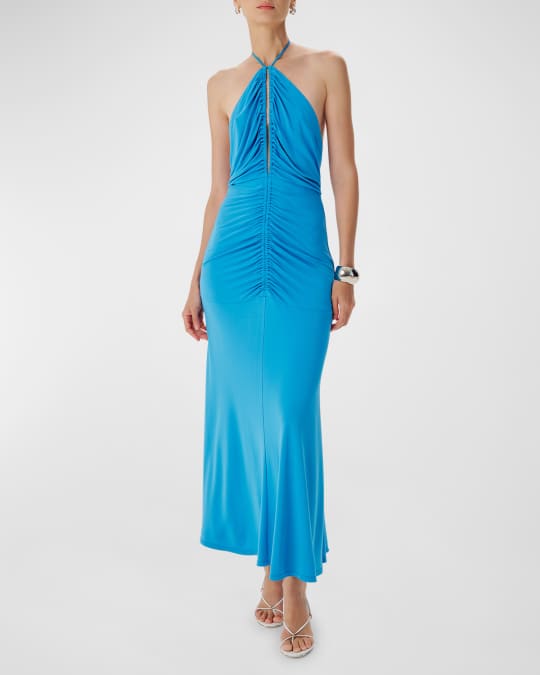 mint green halter dress Isanna Halter Sequin Maxi Dress | Jelly mint | Womens main image 0