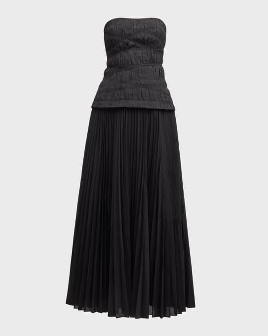 Acler Bristol Strapless Midi Dress | Neiman Marcus