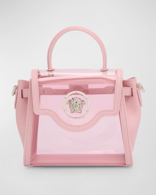 Versace La Medusa Clear Top Handle Bag Neiman Marcus
