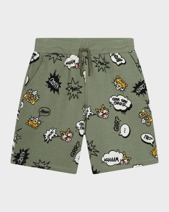 Boy s Comic Graphic Sweat Shorts Size 4 12