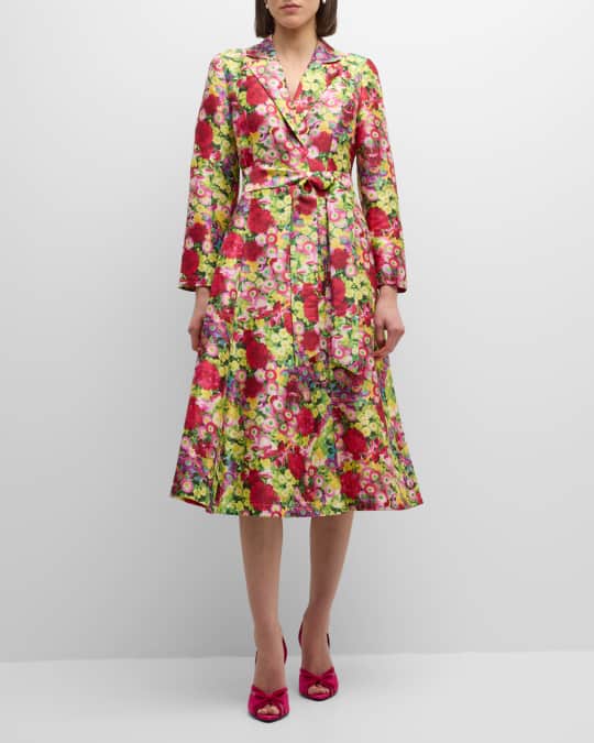 Frances Valentine Lucille Floral Wrap Dress | Neiman Marcus