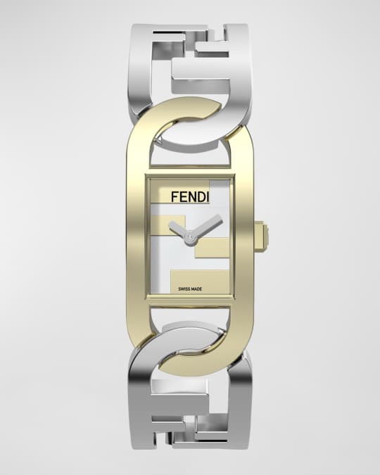 Fendi O'Lock Gourmette Watch, Two Tone | Neiman Marcus