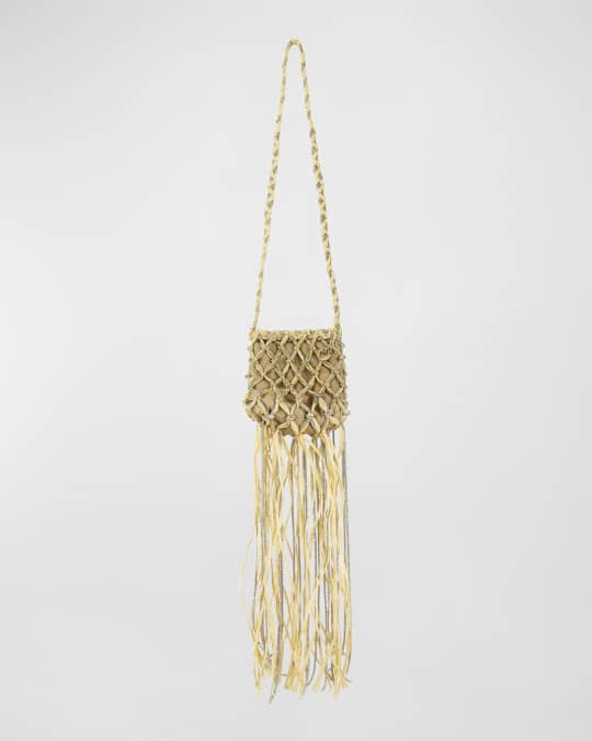 Rosantica Aloha Net Fringe Embellished Crossbody Bag