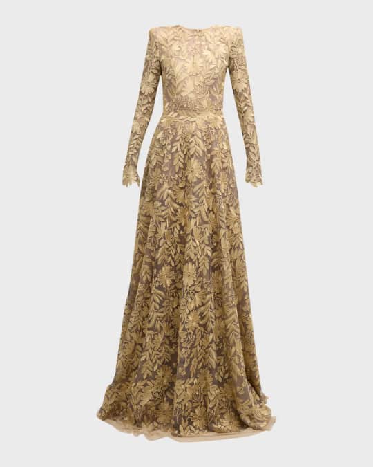 Neiman marcus gold dress top