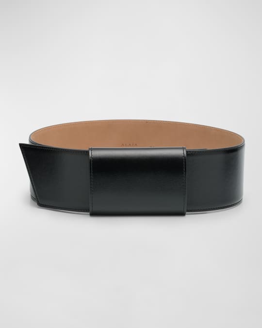 【関税&送料込】Alaia Knot Belt In Lux Leather ALAIA Wide Knot Leather Belt | Neiman Marcus